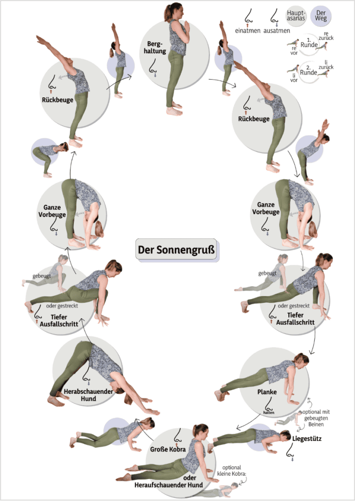 Inner Flow Yoga-Ausbildung Gesundheitsorientierung im Yoga von Jana Dotzki Beispiel Sonnengruß